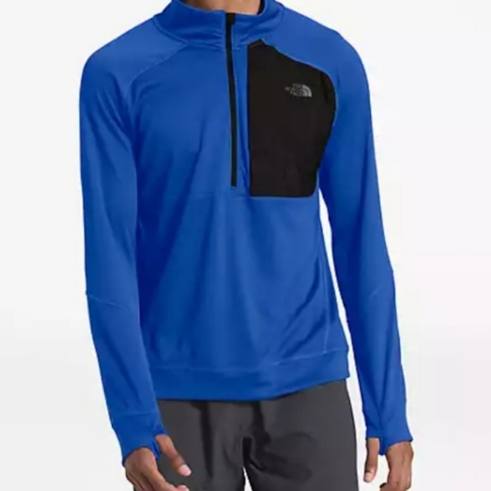 The North Face Long Sleeve Athlet Shirt Men's Blue - Picture 2 of 8
